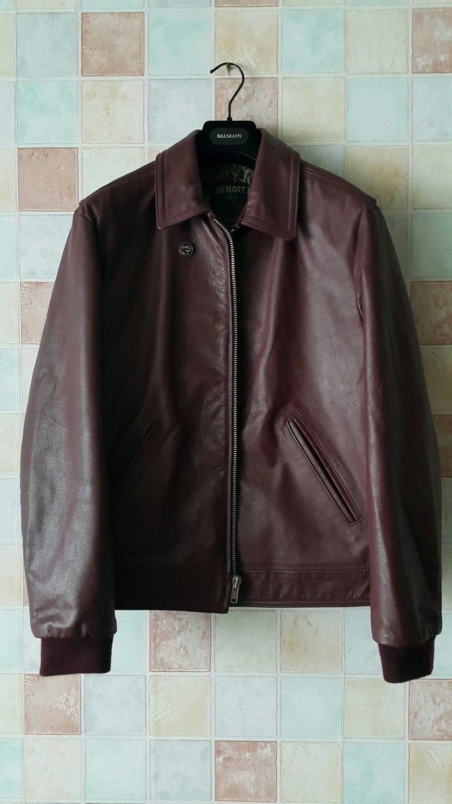 supreme schott leather work jacket